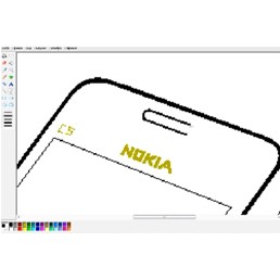 Microsoft Paint majstori nacrtali Nokia c5-03 uređaj