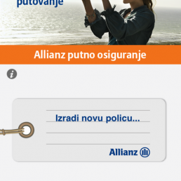 m-Allianz putno osiguranje dostupno na iPhoneu