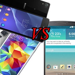 LG G3 vs Samsung Galaxy S5 vs Sony Xperia Z2