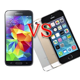 Samsung Galaxy S5 vs Apple iPhone 5S