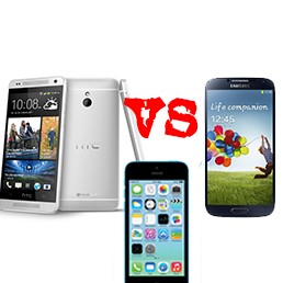 iPhone 5C vs. Galaxy S4 mini vs. HTC One mini
